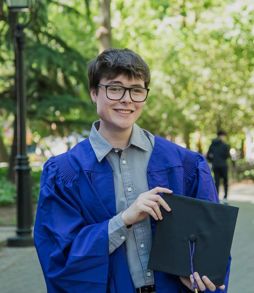 John Max Byrne at his NYU graduation